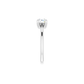 Hidden Accent Solitaire Engagement Ring - Lab Diamond