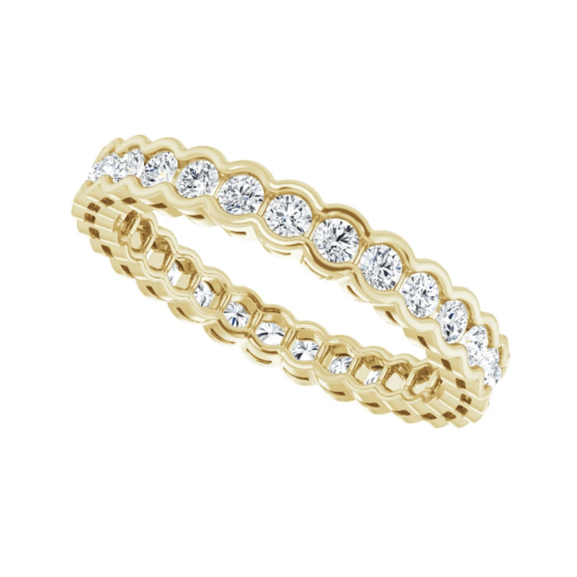 Moissanite Bezel Eternity Ring - Moments Jewellery
