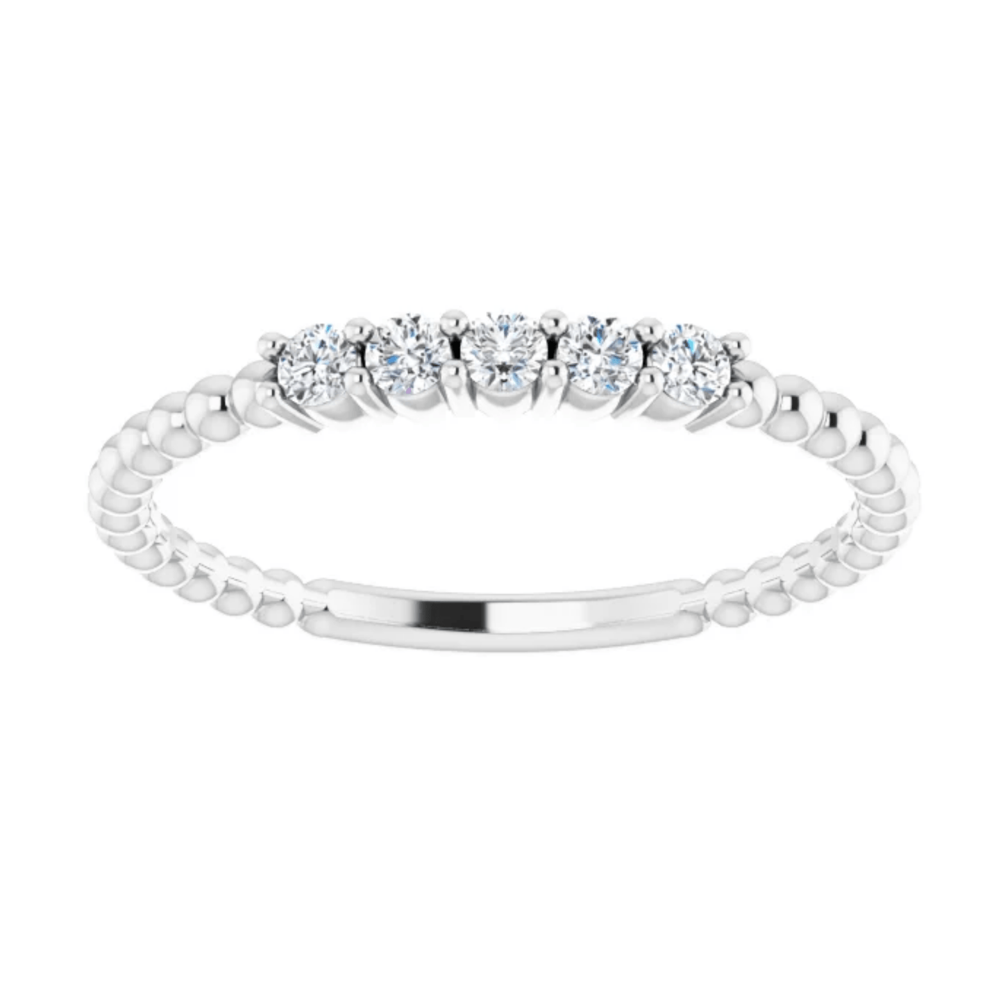Diamond White Gold Ring - Moments Jewellery