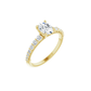 Oval Moissanite Solitaire Engagement Ring - Moments Jewellery