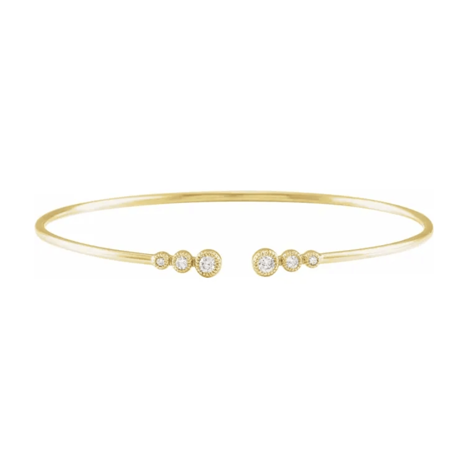 Graduated Diamond Cuff Bracelet - Moments Jewellery