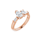 Moi et Toi Pear Diamond Ring