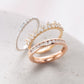 Diamond White Gold Ring - Moments Jewellery