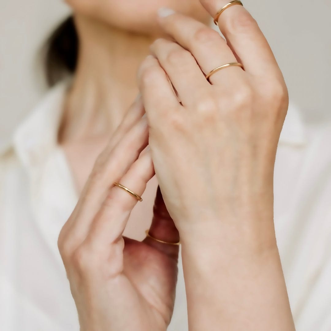 Barely There Stacking Ring - Gold - Moments Jewellery