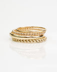 Barely There Stacking Ring - Gold - Moments Jewellery